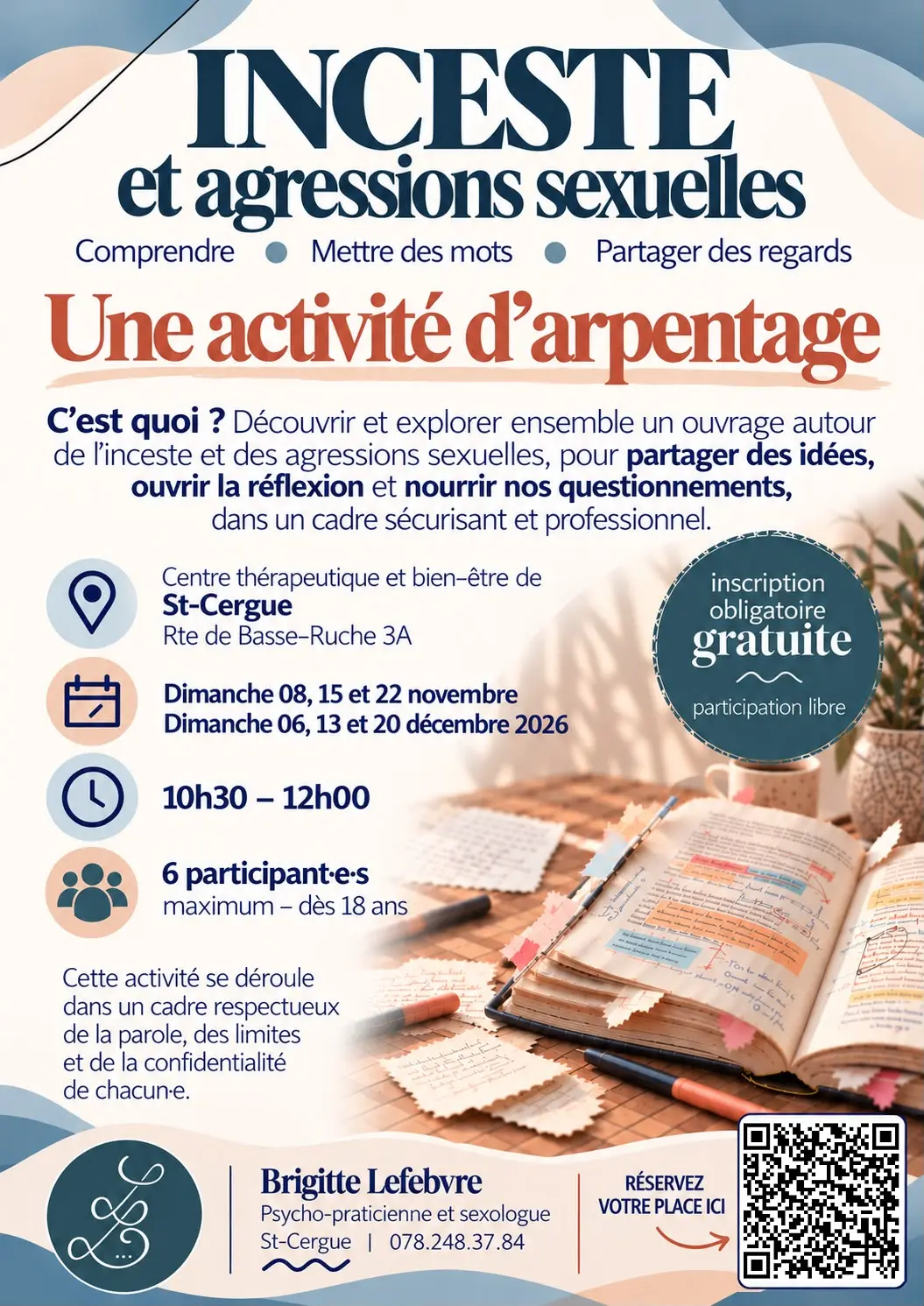 Flyer « Incest » — Brigitte Lefebvre