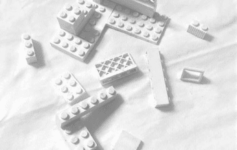 White building blocks — child therapy relies on play and creativity